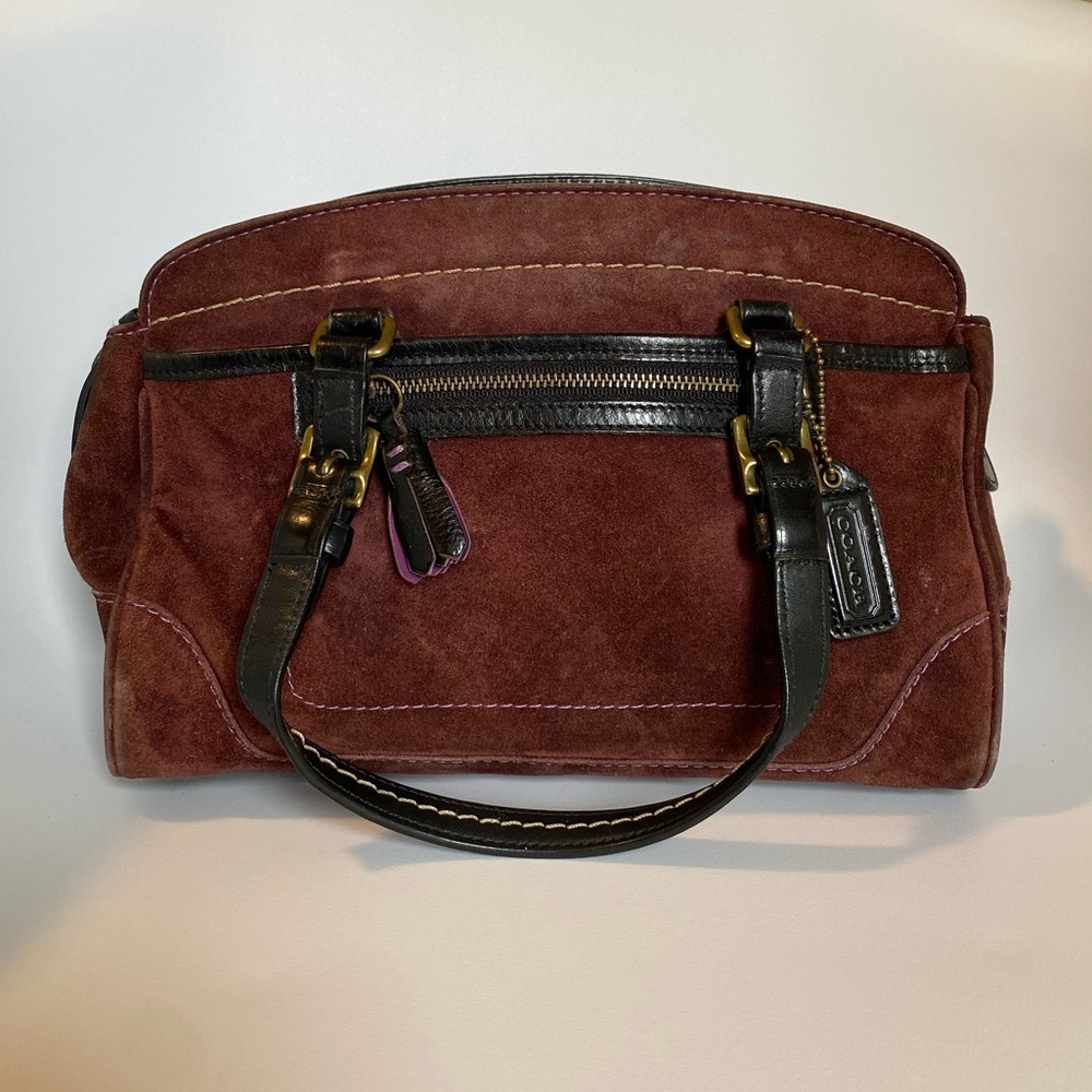 Vintage Suede Coach Purse - Gem